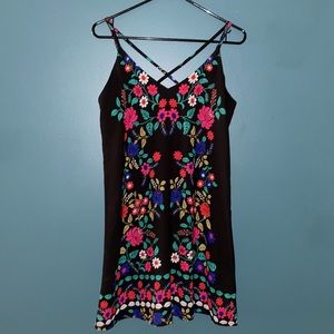 Vibrant Boho Shift Dress